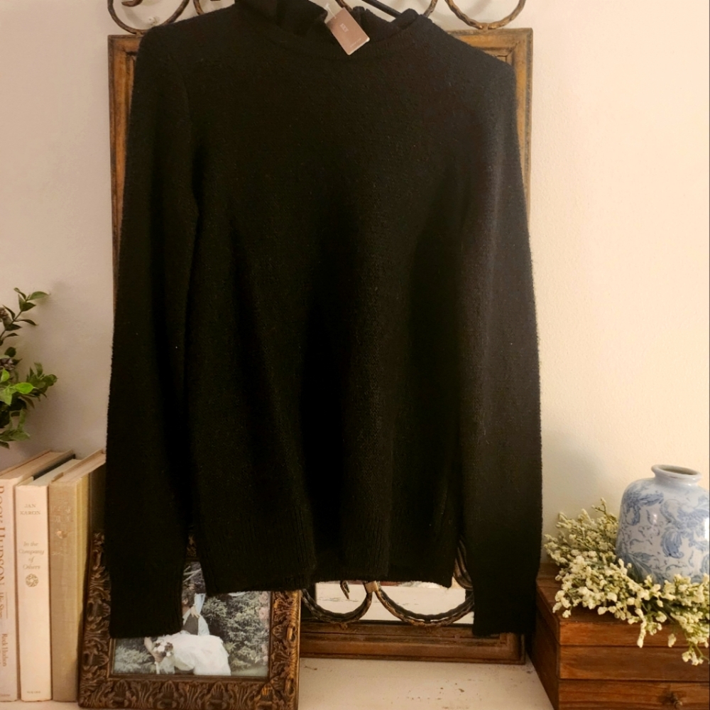 J Crew Ruffle Neck Alpaca blend Sweater Size XS